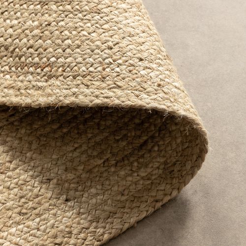 Tapis 100x100cm En Jute Mahal Ivoire