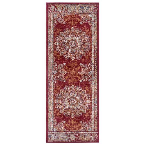 Tapis 200x280cm Style Vintage Madere Rouge