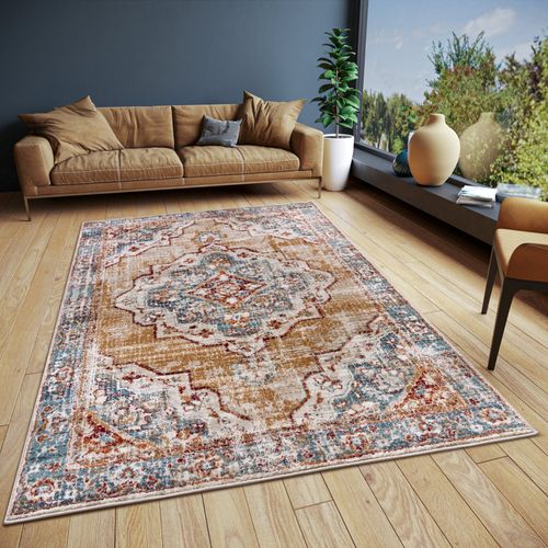 Tapis 200x280cm Style Vintage Madere Beige