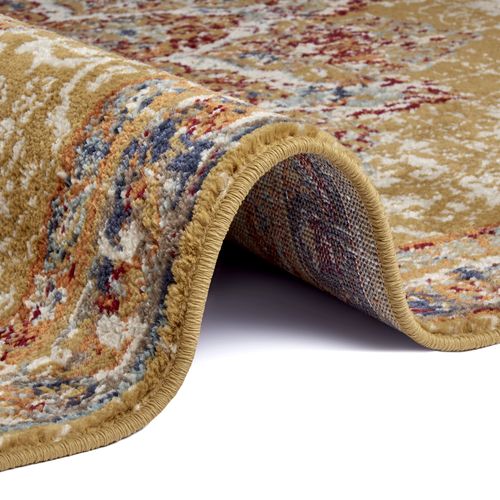 Tapis 80x240cm Style Vintage Madere Doré