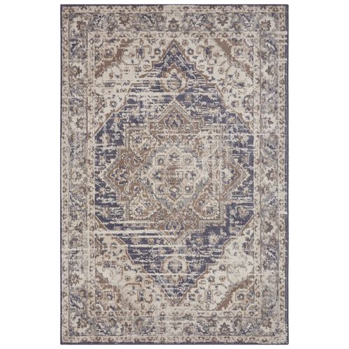 Tapis 240x340cm Vintage Rania Crème Et Bleu