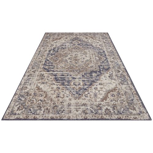 Tapis 240x340cm Vintage Rania Crème Et Bleu