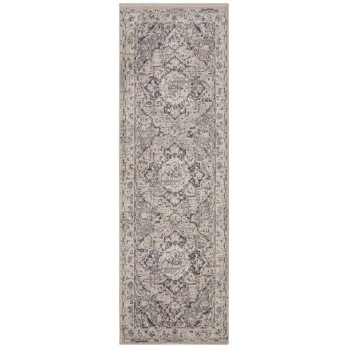 Tapis 80x200cm Vintage Rania Crème Et Gris
