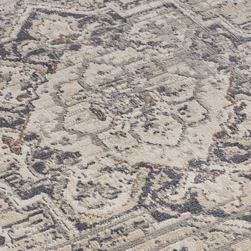 Tapis 80x120cm Vintage Rania Crème Et Gris