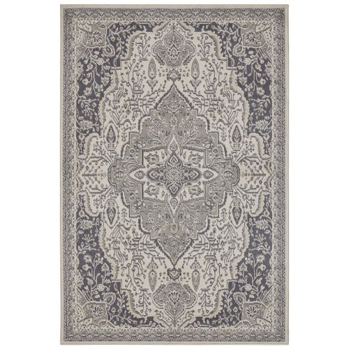 Tapis Vintage Oriental Safia Crème Et Gris 200x280cm