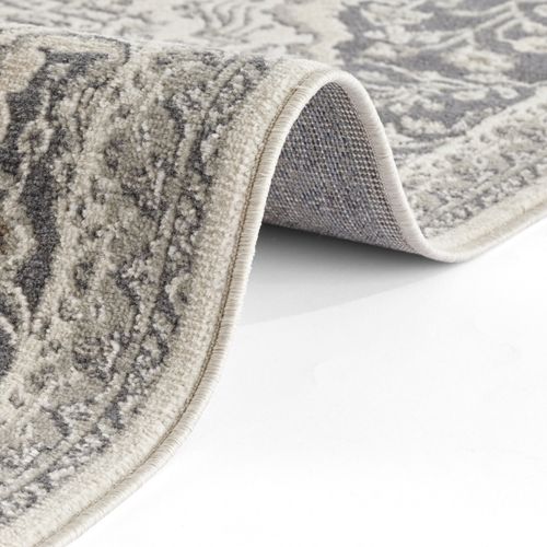 Tapis Vintage Oriental Safia Crème Et Gris 200x280cm