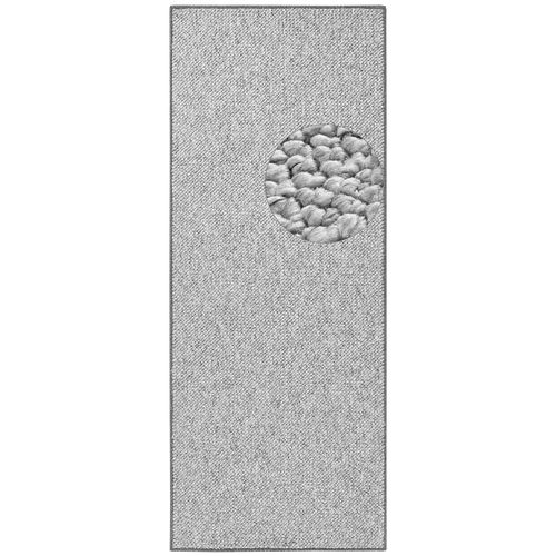 Tapis 80x300cm Bouclé Tufté Wool Gris