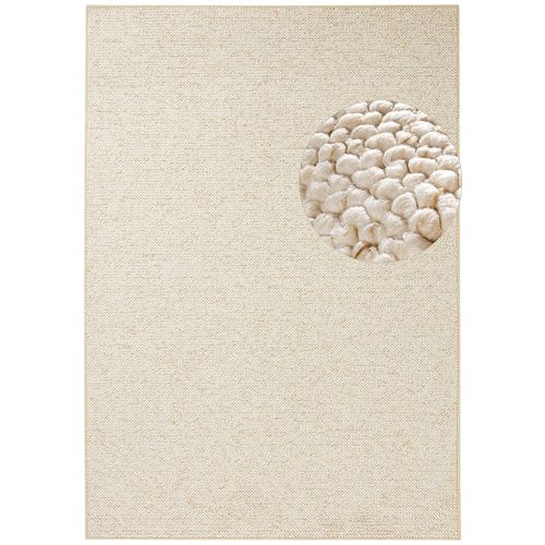 Tapis 60x90cm Bouclé Tufté Wool Crème