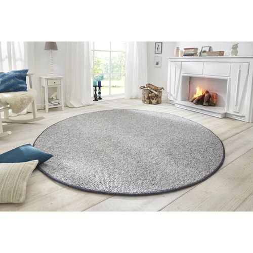 Tapis 200x200cm Rond Bouclé Tufté Wool Gris