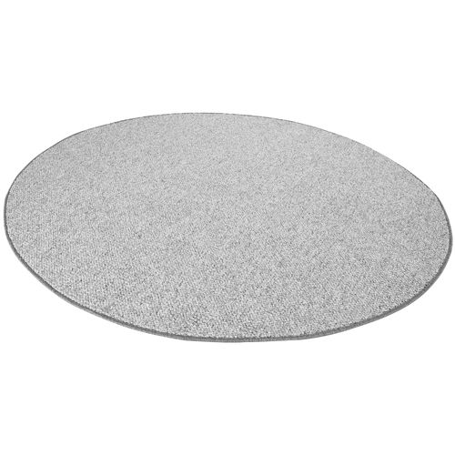 Tapis 133x133cm Rond Bouclé Tufté Wool Gris