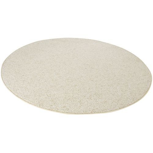 Tapis 200x200cm Rond Bouclé Tufté Wool Crème