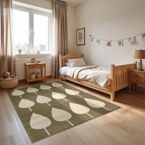 Tapis Enfant Leaves Vert 120x170cm