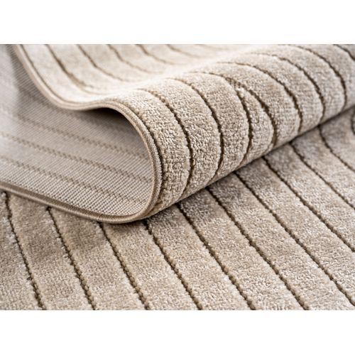 Tapis Poils Courts à Relief Paola Beige 200x290cm
