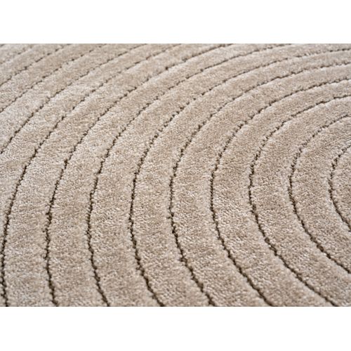 Tapis Poils Courts à Relief Paola Beige 160x230cm