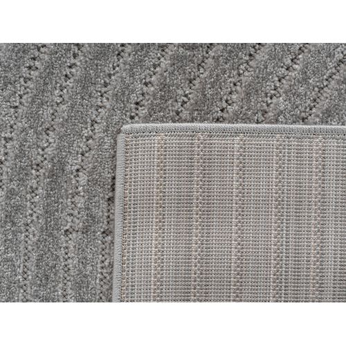 Tapis Poils Courts à Relief Paola Gris 120x170cm