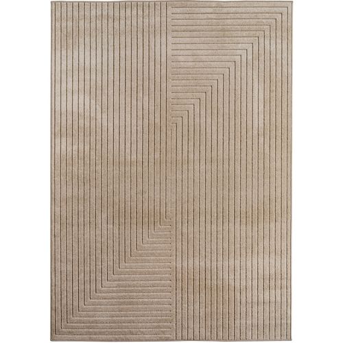 Tapis Poils Courts à Relief Nolan Beige 140x200cm