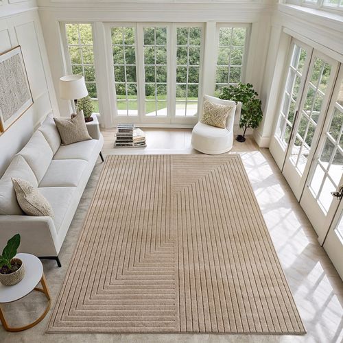 Tapis 120x170cm à Relief Nolan Beige