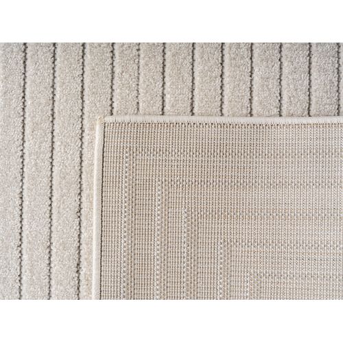 Tapis Poils Courts à Relief Nolan Crème 80x250cm