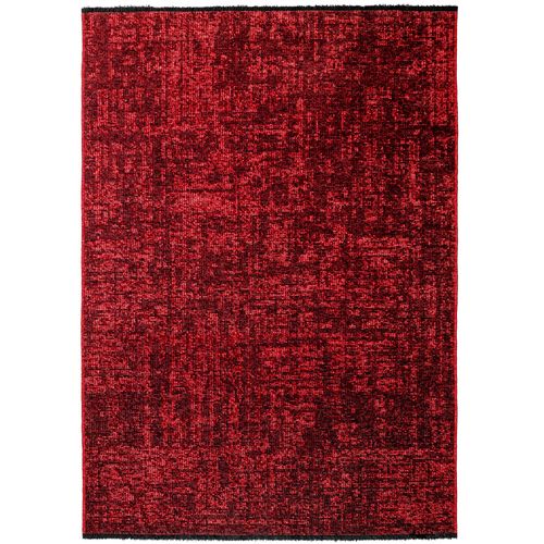 Tapis Moderne Tissage Plat à Franges - Rouge 120x170cm
