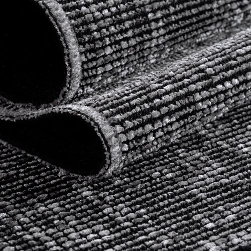 Tapis Moderne Tissage Plat à Franges - Gris 80x150cm