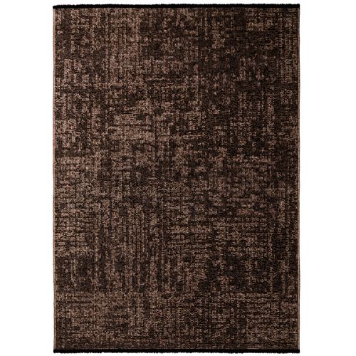 Tapis Moderne Tissage Plat à Franges - Marron 240x340cm