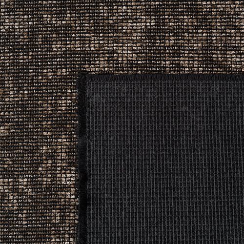 Tapis Moderne Tissage Plat à Franges - Marron 240x340cm