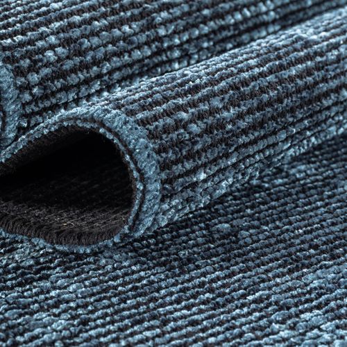 Tapis Moderne à Franges - Bleu 200x290cm