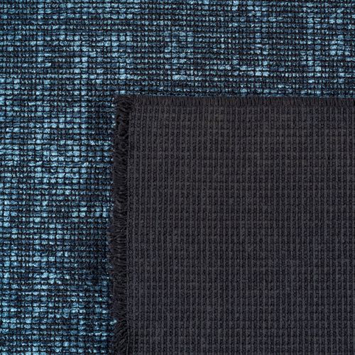 Tapis Moderne Tissage Plat à Franges - Bleu 120x170cm