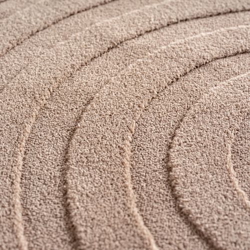 Tapis Bari Doux à Relief Beige 200x290cm