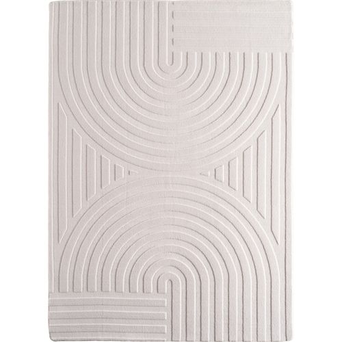 Tapis Bari Doux à Relief Crème 160x230cm