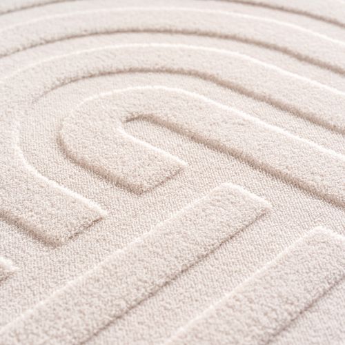 Tapis Bari Doux à Relief Crème 80x250cm