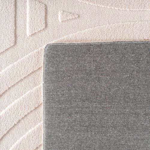 Tapis Bari Doux à Relief Crème 80x150cm