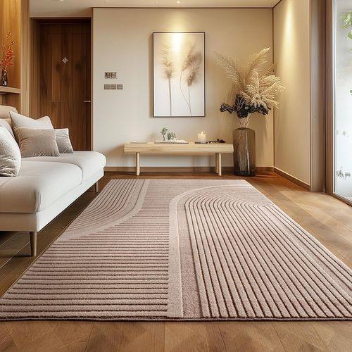 Tapis Sena Doux à Relief Beige 140x200cm