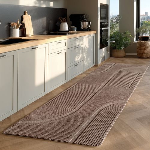 Tapis Sena Doux à Relief Beige 140x200cm