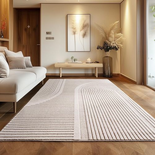 Tapis Sena Doux à Relief Crème 200x290cm