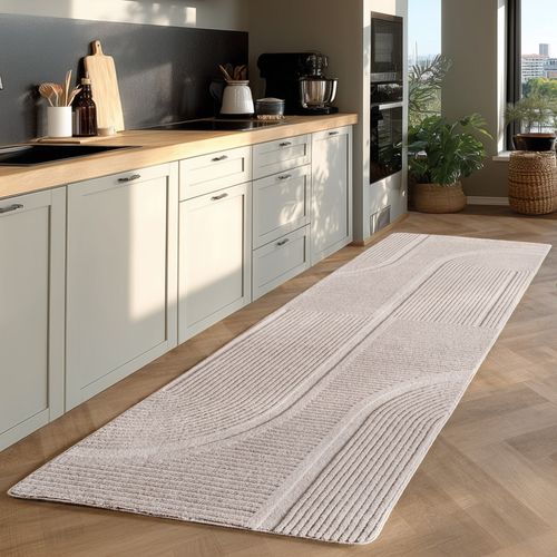 Tapis Sena Doux à Relief Crème 80x150cm