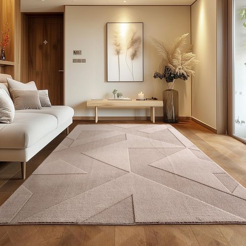 Tapis Asti Doux à Relief Beige 160x230cm