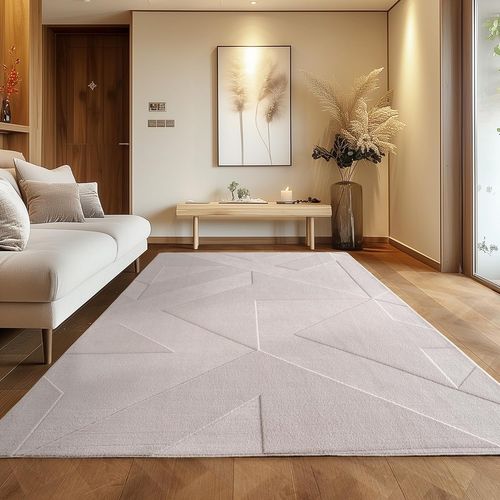 Tapis Asti Doux à Relief Crème 120x170cm