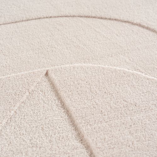 Tapis Côme Doux à Relief Crème 200x290cm