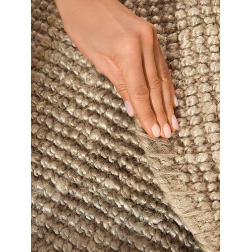 Tapis Rond En Jute Bouclé Jaipur Crème 160cm