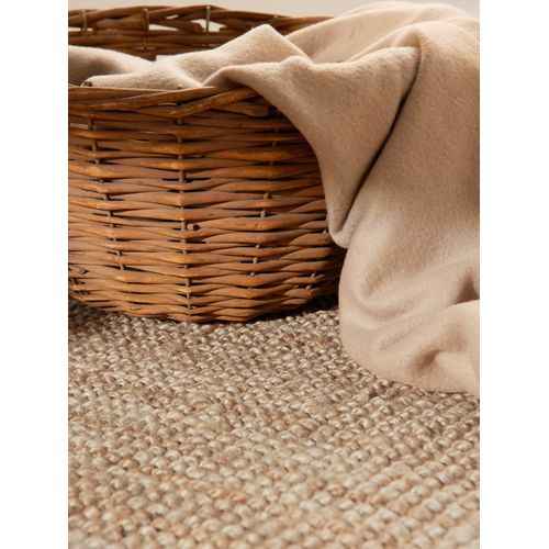 Tapis Rond 160x160cm Jute Bouclé Jaipur Beige
