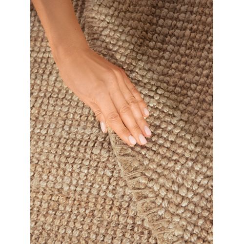 Tapis Rond 160x160cm Jute Bouclé Jaipur Beige