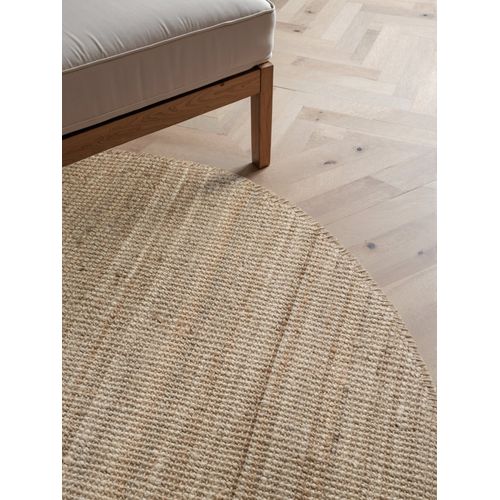 Tapis Rond 200x200cm Jute Bouclé Jaipur Mocca
