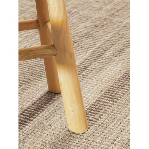 Tapis Rond En Jute Bouclé Jaipur Mocca 160cm