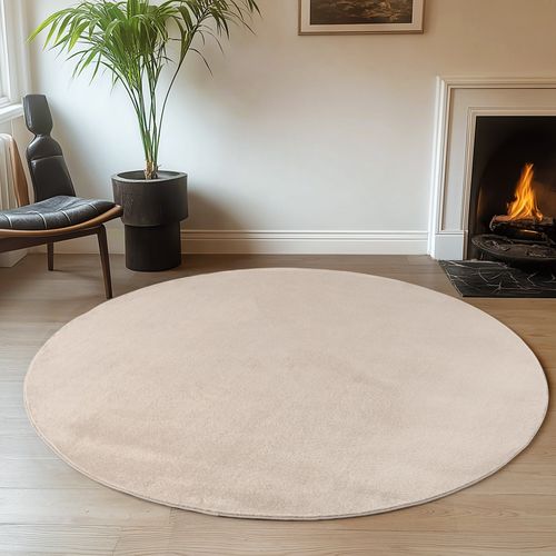 Tapis Doux 200x200cm Lavable Crème