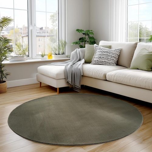 Tapis Doux 80x80cm Lavable Vert