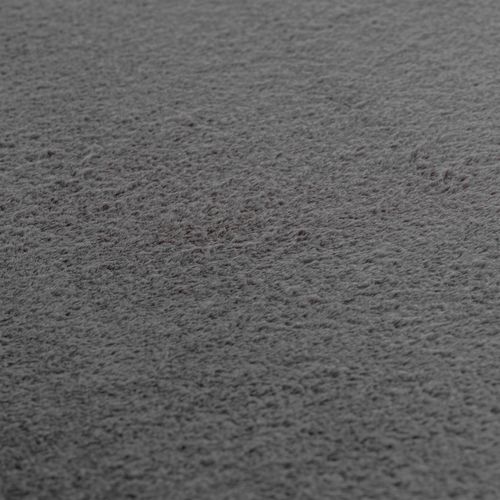 Tapis Doux 120x120cm Lavable Gris