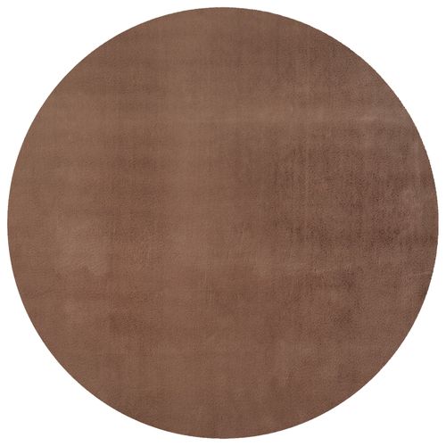 Tapis Doux 160x160cm Lavable Mocca