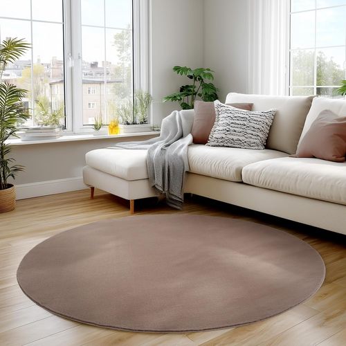 Tapis Doux 80x80cm Lavable Mocca