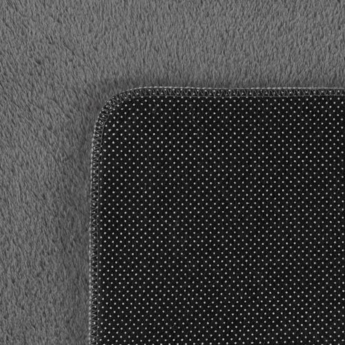 Tapis à Poils Doux Lavable Gris 160x220cm